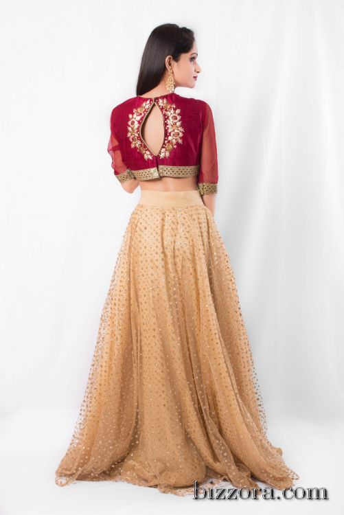 double layer lehenga designs